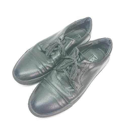 ◇ DEDESKEN デデスケン ストレートチップ きれいめ デイリー シンプル スニーカー 表記なし ブラック メンズ E 【中古】