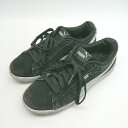 ◇ PUMA ブランドロゴ シンプル オールシーズン カジュアル スニーカー サイズ24.5 ブラック レディース E 【中古】