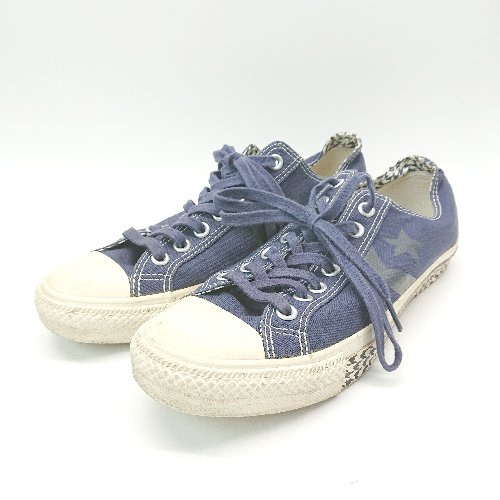 ◇ converse 1CJ364 CX-91 エクストララージ コラボ 千鳥格子柄 スニーカー サイズ27cm ブルー メンズ E 【中古】