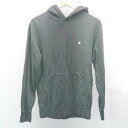 ◇ Champion チャンピオン フード 刺繡 ブランドロゴ シンプル オシャレ 長袖 パーカー サイズXL ブラック レディース E 【中古】