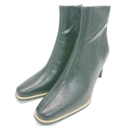 ◇ Le Lien plus ルリアンプラス きれい 大人 ブーティ シンプル デイリー ブーツ サイズM ブラック レ..