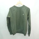 ◇ OUTDOOR PRODUCTS クルーネック ロゴプリント ファー裏地 長袖 スウェット サイズM カーキ レディース E 【中古】