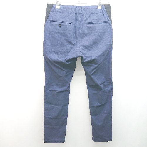 ◇ NANO universe 無地 センタープレス ウエストゴム イージーパンツ サイズM ネイビー メンズ E 【中古】