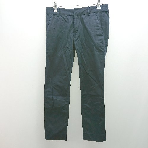 ◇ spickandspan スピックアンドスパン シンプル 無地 カジュアル ジップフライ パンツ サイズ36 ネイビー レディース E 【中古】