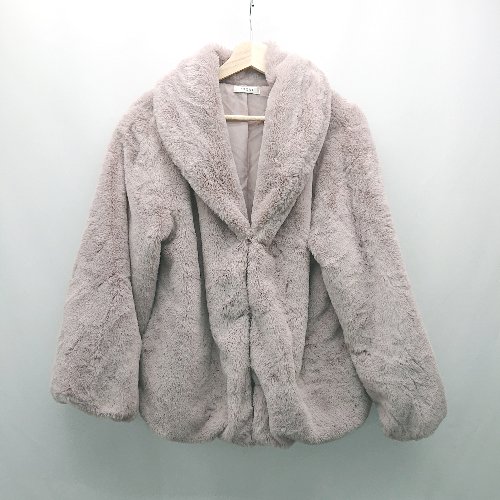 ◇ INGNI イング フック閉め ガーリー 毛皮素材 冬物 長袖 コート サイズM ピンク レディース E 【中古】 ◇ INGNI イング フック閉め ガーリー 毛皮素材 冬物 長袖 コート サイズM ピンク レディース E 【中古】