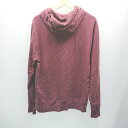 ◇ New Balance ニューバランス シンプル 厚手 刺繡ロゴ カジュアル 長袖 パーカー サイズL ボルドー メンズレディース E 【中古...