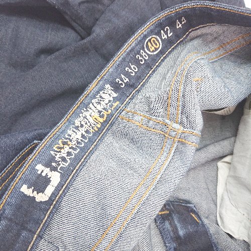 ◇ ADOLPO DOMINGUEZ カジュアル シンプル ノンストレッチ デニムパンツ サイズ40 ネイビー メンズ E 【中古】