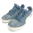 ◇ PUMA プーマ ローカット カジュアル シンプル 綺麗め スニーカー シューズ サイズ25.0 ネイビー系 レディース E 【中古】