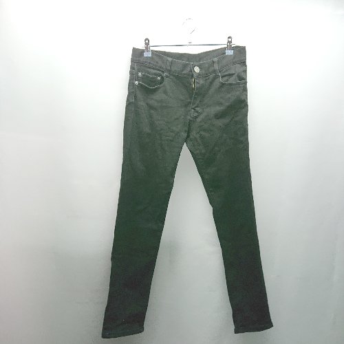 ◇ RetoroEngine レトロエンジン ストレッチ ファスナー ロゴパッチ スキニーパンツ サイズM ブラック ..