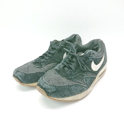 ◇ NIKE 537383-011 ビジブルエア ランニング カジュアル スニーカー サイズ25 ブラック メンズ E 【中古】