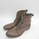 ■ BURBERRY BLACK LABEL 紐調節 シンプル オシャレ カジュアル ショート丈 レースアップブーツ サイズ3 ブラウン メンズ E 【中古】(4)