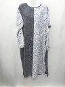 ◇ ⊇ haco (ハコ 長袖 膝下丈 ワンピース サイズL ブルー系 レディース E 【中古】