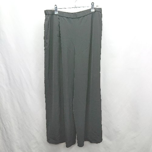 ◇ Θ INDIVI インディヴィ ウエストゴム スラックス サイズ13 ブラック レディース E 【中古】