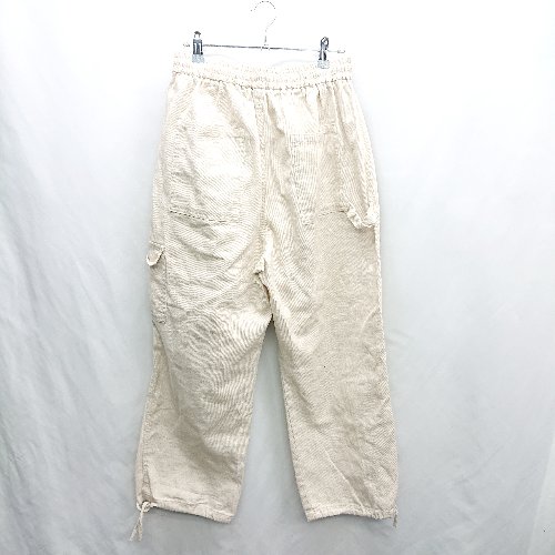 ◇ Θ MAISONCLUB メゾンクラブ ウエストゴム 布系 カーゴパンツ サイズL アイボリー ベージュ系 メンズ E 【中古】