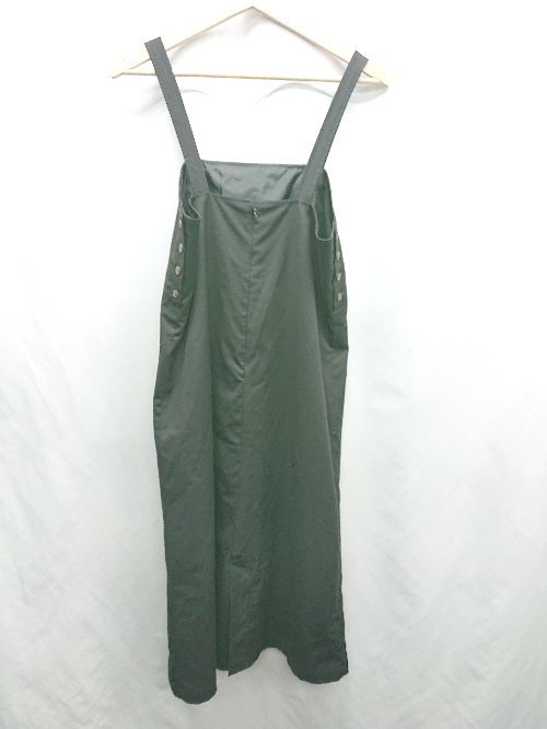 ◇ Θ BEAMS ビームス サロペット風 ロング ワンピース サイズM ブラック レディース E 【中古】