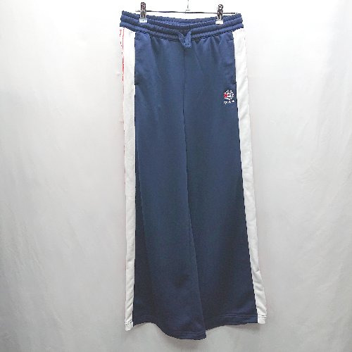 ◇ ⊇ Reebok リーボック ウエストゴム チェック柄 ジャージ サイズL ネイビー レディース E 【中古】