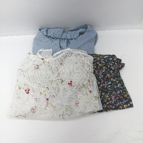 ◇ Θ 《 merlot メルロー まとめ売り3点セット ブラウス シアートップス レディース 》 E 【中古】