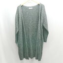 ◇ ⊇ Sonny Label ソニーレーベル ロング 長袖 カーディガン サイズF グレー レディース E 【中古】