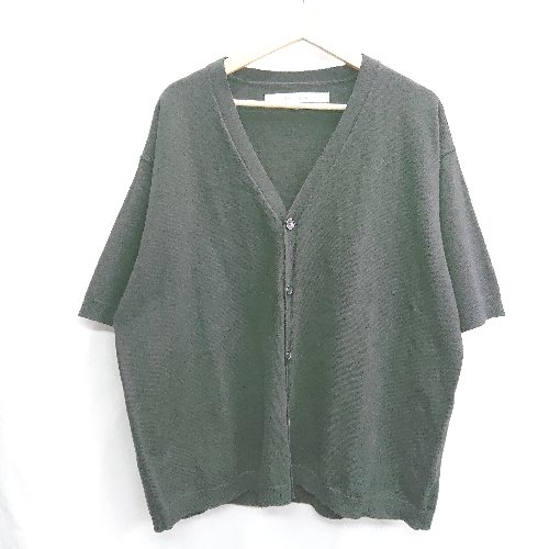 ◇ ⊇ Anchor Smith アンカー スミス ニット 半袖 カーディガン サイズM ブラック メンズ E 【中古】