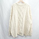 ◇ ⊇ select MOCA セレクトモカ ニット 厚手 長袖 セーター サイズF アイボリー系 レディース E 【中古】(4)