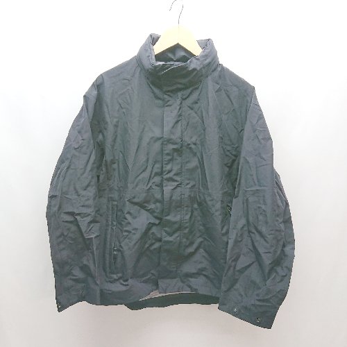 ◇ BEAUTY&YOUTH UNITED ARROWS フード ジップアップ 防水 防風 シンプル 長袖 ジャケット サイズM ブラック系 メンズ E 【中古】