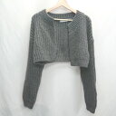 ◇ ⊇ MURMURING 長袖 カーディガン サイズF ダークグレー レディース E 【中古】(4)