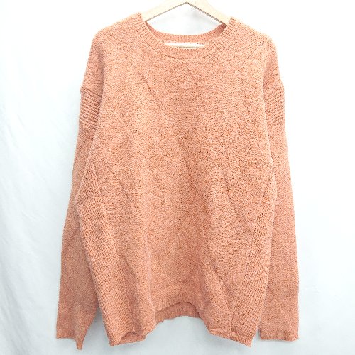 ◇ ⊇ antiqua tree café アンティカ ツリーカフェ ニット 長袖 セーター サイズF オレンジ レディース E 【中古】 ◇ ⊇ antiqua tree café アンティカ ツリーカフェ ニット 長袖 セーター サイズF オレンジ レディース E 【中古】