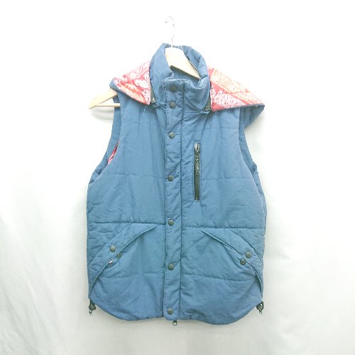 ◇ ⊇ grn 中綿 半袖 袖なし サイズ1 ブルー レディース E 【中古】 ◇ ⊇ grn 中綿 半袖 袖なし サイズ1 ブルー レディース E 【中古】
