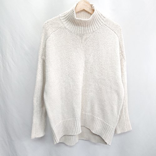 ◇ ⊇ MOUSSY マウジー ハイネック 長袖 ニット サイズF アイボリー系 レディース E 【中古】