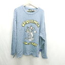 ◇ ⊇ SEQUENZ シークエンズ トムとジェリーコラボ 長袖 セーター サイズM ブルー系 レディース メンズ E 【中古】