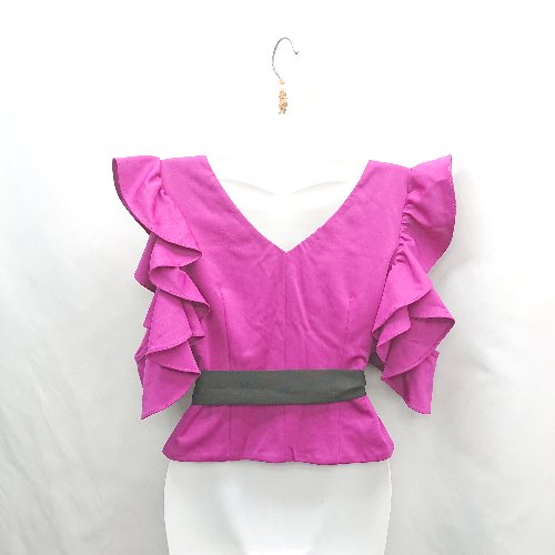 ◇ ⊂ GLAMOROUS グラマラス ミニ丈 セットアップ サイズM パープル系 レディース E 【中古】