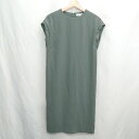 ◇ ◎ ⊂ green label relaxing グリーンレーベル リラクシング 膝下丈 ワンピース サイズF グリーン系 レディース E 【中古】