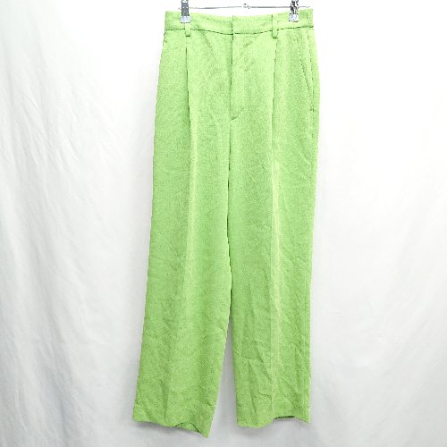 ◇ ⊂ UNITED ARROWS ユナイテッドアローズ ウエストゴム スラックス サイズM グリーン レディース E 【中古】