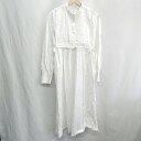 ◇ ⊂ ZAMPA ザンパ 綿 2WAY 長袖 ロング ワンピース サイズM ホワイト レディース E 【中古】