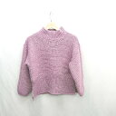 ◇ ⊇ Simplicite シンプリシテェ タートルネック 長袖 ニット セーター サイズ表記なし パープル レディース E 【中古】