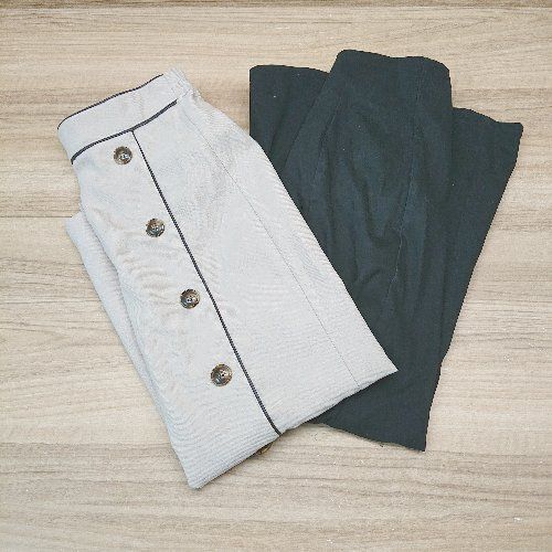 ◇ 《 GRL グレイル まとめ2点セット サイズ混合 サイズM シンプル ウエストゴム スカート レディース 》 E 【中古】