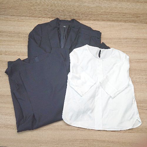 ◇ 《 ryuryu まとめ売り4点セット サイズ9AR64 ストライプ フォーマル セットアップ/ワンピース/ブラウス レディース 》 E 【中古】
