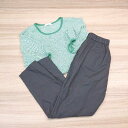 ◇ 《 GLOBAL WORK まとめ商品 2点セット サイズM ウエストゴム ツータック シンプル カットソー パンツ レディース 》 E 【中古】