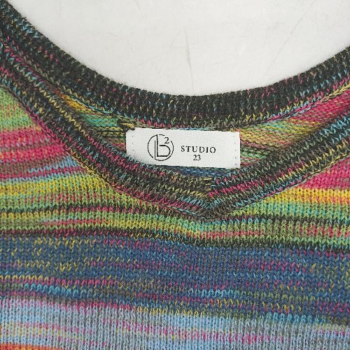 ◇ Θ Studio23 マルチカラー キャミソール ロング ワンピース サイズ160/84A レッド オレンジ グリーン レディース E 【中古】