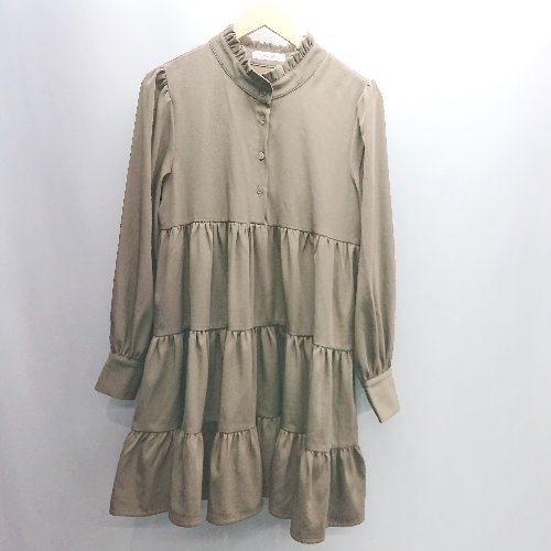 ◇ ⊇ jumelle ジュメロ フリルデザイン 長袖 チュニック サイズF ブラウン レディース E 【中古】 ◇ ⊇ jumelle ジュメロ フリルデザイン 長袖 チュニック サイズF ブラウン レディース E 【中古】