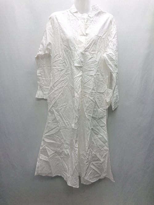 ◇ Θ◎●未使用● SMILE ORCHID スマイルオーキッド 長袖 ロング ワンピース サイズF ホワイト レディース E 【中古】