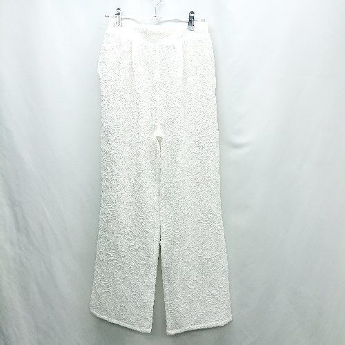 ◇ ⊇ select MOCA セレクト モカ ウエストゴム イージーパンツ サイズM ホワイト レディース E 【中古】