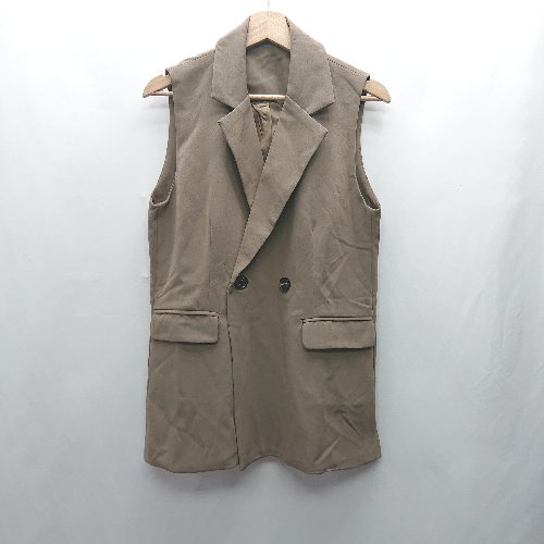 ◇ ⊇ JUNOAH ジュノア 袖なし ベスト サイズXL ブラウンカーキ レディース E 【中古】 ◇ ⊇ JUNOAH ジュノア 袖なし ベスト サイズXL ブラウンカーキ レディース E 【中古】