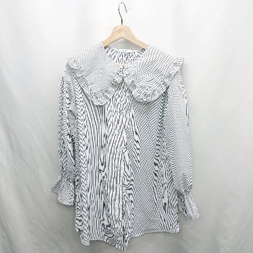 ◇ ⊇ OLIVE des OLIVE オリーブ デ オリーブ ストライプ 長袖 シャツ サイズF ホワイト系 レディース E 【中古】 ◇ ⊇ OLIVE des OLIVE オリーブ デ オリーブ ストライプ 長袖 シャツ サイズF ホワイト系 レディース E 【中古】