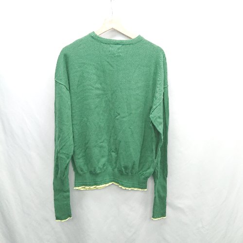◇ ⊇ MEDE19F メデジュウキュウ 長袖 ニット サイズL グリーン系 レディース E 【中古】