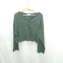 ◇ ⊇ Discoat ディスコート 長袖 カットソー サイズF ブラック系 レディース E 【中古】
