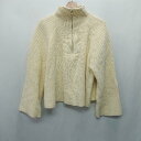 ◇ ⊇ select MOCA セレクト モカ 長袖 セーター サイズF アイボリー系 レディース E 【中古】