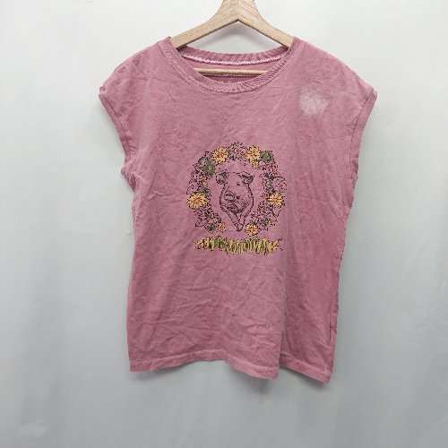 ◇ ⊂ Φ JOHNBULL GOOD ROCK SPEEDコラボ ノースリーブ サイズF ピンク系 レディース E 【中古】