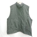 ◇ ⊂ Φ kutir クティール ジップアップ ベスト サイズL ブラック メンズ E 【中古】