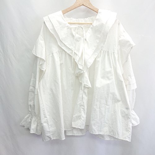 ◇ ⊂ RiLi リリ 長袖 チュニック サイズFREE ホワイト レディース E 【中古】 ◇ ⊂ RiLi リリ 長袖 チュニック サイズFREE ホワイト レディース E 【中古】